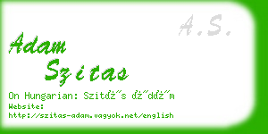 adam szitas business card